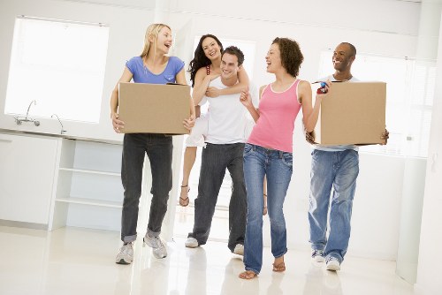 Moving team helping with a residential move in Notting Hill