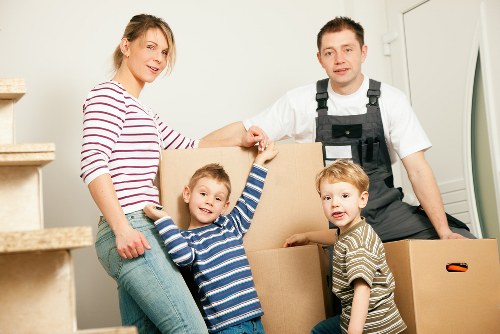 Packing and loading items for a Notting Hill moving truck service