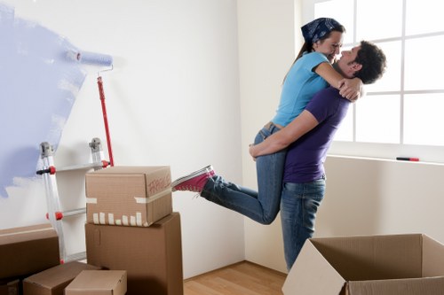 Man and van loading furniture for a local move in Notting Hill