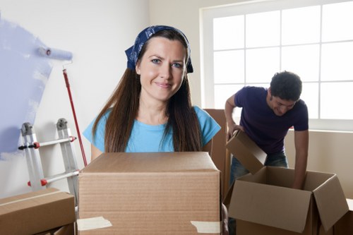 Careful loading of furniture into a van for a Notting Hill move