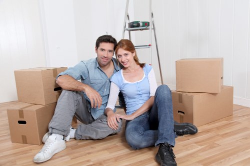 Organised unpacking of a family home in Notting Hill