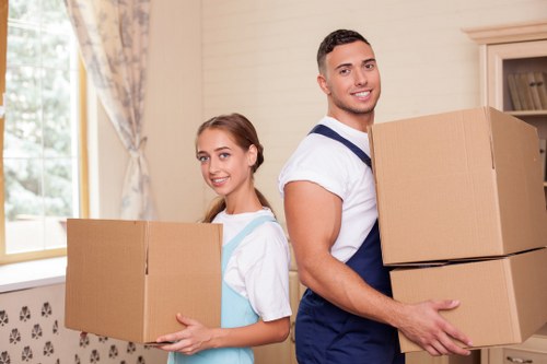 Moving day preparation for a home or flat in Notting Hill