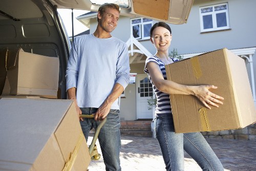 Removal company staff loading belongings for a Notting Hill move