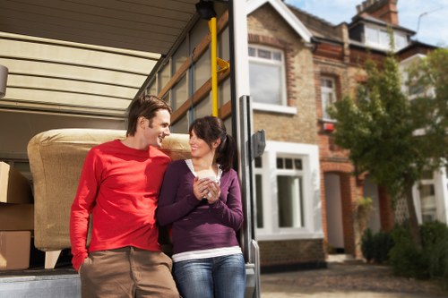 Preparation checklist for a move in Notting Hill with boxes and packing supplies