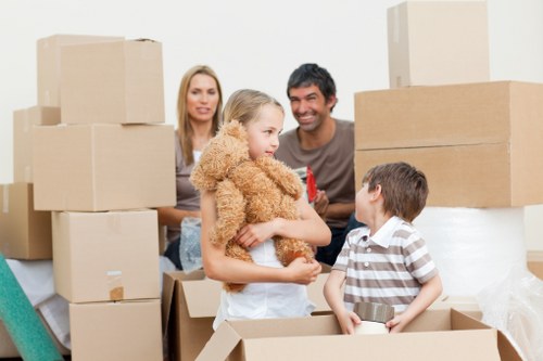 Checklist and packing materials for a residential move in Notting Hill